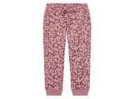 Spodnie i spodenki dla dziewczynek - lupilu® Spodnie dresowe niemowlęce (Wzorzysty/różowy, 110/116) - miniaturka - grafika 1