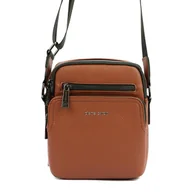 Torby męskie - PIERRE CARDIN MĘSKA BRĄZOWA TORBA NA RAMIĘ SASZETKA LISTONOSZKA - miniaturka - grafika 1