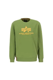 Bluza Alpha Industries Basic Sweater moss green - Bluzy męskie - miniaturka - grafika 1
