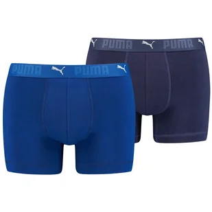 Męskie bokserki Puma Sport Cotton Boxers 2P Rozmiar: M / Kolor: niebieski - Majtki męskie - miniaturka - grafika 1