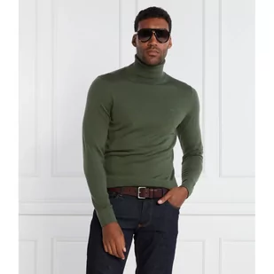 Calvin Klein Wełniany golf | Slim Fit - Swetry męskie - miniaturka - grafika 1