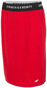 4F Spódnica Sportowa Dzianinowa Swoboda Ruchów Czerwona Xs - Sukienki i spódnice sportowe - miniaturka - grafika 1