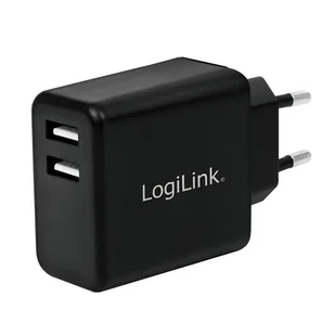 LogiLink PA0210 ładowarka do urządzeń przenośnych Uniwersalne Czarny Prąd przemienny Wewnętrzna - Ładowarki do telefonów - miniaturka - grafika 1