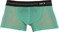 Majtki męskie - CODE 22 CODE 22- Bokserki męskie - Sheer Mesh Trunk Green - Zielone - 1 x rozmiar L - miniaturka - grafika 1