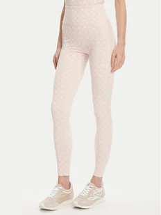 Guess Legginsy V5YB18 MC03W Różowy Slim Fit - Legginsy - miniaturka - grafika 1