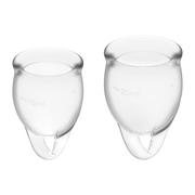 Kubeczki menstruacyjne - Satisfyer Satisfyer Feel Confident Menstrual Cup Transparent - miniaturka - grafika 1