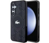 Etui i futerały do telefonów - Lacoste LCHMS24SUBSK Hardcase IML Blend Monogram MagSafe do Samsung Galaxy S24 Czarny - miniaturka - grafika 1