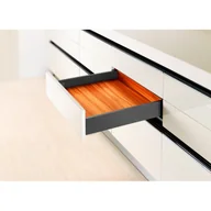 Meble modułowe i akcesoria - SZUFLADA NISKA SLIM BOX ANTRACYT Soft Close AMIX - SB11/HD H-88 L-270MM - miniaturka - grafika 1