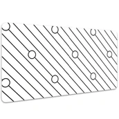 Podkładki na biurko - Podkładka mata ochrona biurka Wzór w paski 100x50cm, Dywanomat - miniaturka - grafika 1