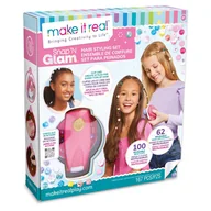 Prace ręczne dla dzieci - Make It Real, Cool Clips Hair Accessories Set (Name Not Final) - miniaturka - grafika 1