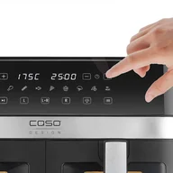 Frytkownice - Caso Air Fryer DuoChef Power 2200 W Capacity 14 L Black 03186 - miniaturka - grafika 1