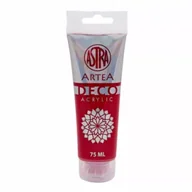 Farby i media malarskie - Astra Farba akrylowa Deco Artea w tubie 75ml głęboka czerwień - miniaturka - grafika 1
