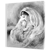 Ikony i obrazy sakralne - Obraz religijny na płótnie Matka Boża z Dzieciątkiem Jezus - miniaturka - grafika 1