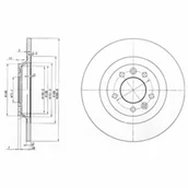 Tarcze hamulcowe - Tarcza hamulcowa DELPHI BG3836 - miniaturka - grafika 1