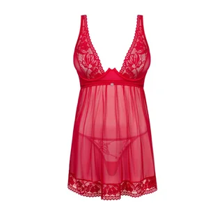 Obsessive Lacelove babydoll i stringi M/L - Komplety bielizny - miniaturka - grafika 1