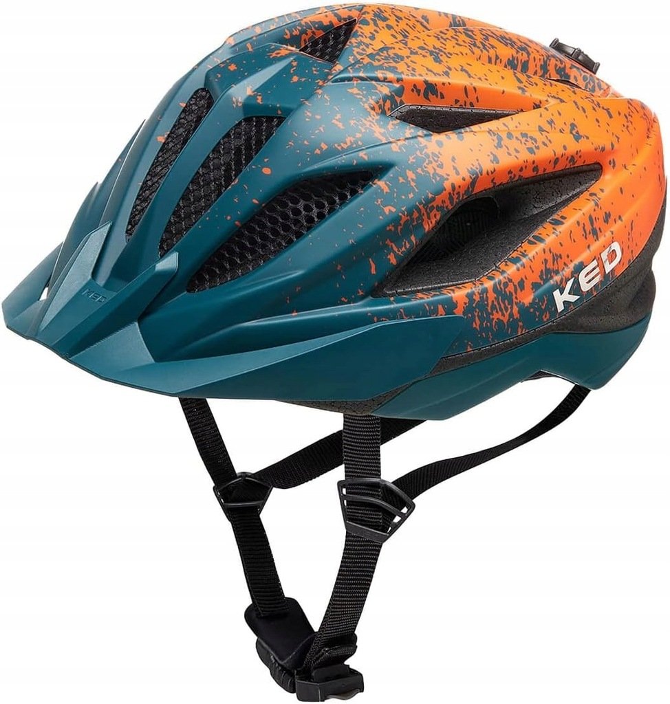 Kask rowerowy dla dzieci Ked Street Junior Pro M arcadia green orange 53-58