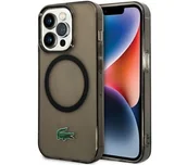 Etui i futerały do telefonów - Lacoste LCHMP15LULOK Hardcase Transparent MagSafe do iPhone 15 Pro Czarny - miniaturka - grafika 1