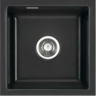 Zlewozmywaki - Zlewozmywak ceramiczny SYSTEMCERAM Mera 40 U Nero Korek automatyczny 5356 01 - miniaturka - grafika 1