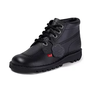Kickers Damskie kozaki Kick Hi' z krótką cholewką, czarny, 39 EU - Kozaki damskie - miniaturka - grafika 1