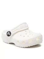 Buty dla dziewczynek - Crocs Klapki Classic Kid Clog T 206990 Biały - miniaturka - grafika 1