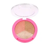 Rozświetlacze do twarzy i ciała - Golden Rose - Miss Beauty - Glow Baked Trio - Puder do twarzy 3w1 - 6,5 g - miniaturka - grafika 1