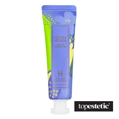 Holika Violet Sparkling Perfumed Hand Cream nawilżajacy krem do rąk Cytryna 30ml