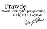 Naklejki na ścianę - Napis na ścianę naklejka 150x75cm wybór koloru cytat Marilyn Monroe - 69 - miniaturka - grafika 1
