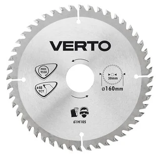 VERTO Tarcza do pilarki, widiowa, 160 x 30 mm, 48 zębów - Akcesoria do elektronarzędzi - miniaturka - grafika 1