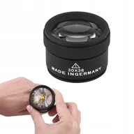 Mikroskopy i lupy - Lupa Jubilerska Kieszonkowa Szkło Powiększające 30x Lupka 40x40x30mm - miniaturka - grafika 1