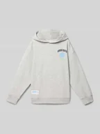 Bluzy dla dziewczynek - Bluza z kapturem z nadrukiem z logo - miniaturka - grafika 1