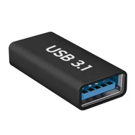 Adaptery i przejściówki - Zenski adapter USB-C na zenski USB 3.1 Szybki transfer 5 Gb/s Kompaktowy czarny - miniaturka - grafika 1
