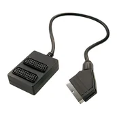 Inne akcesoria audio-wideo - Rozgałęźnik EURO-2xEURO, 0,5 m - miniaturka - grafika 1