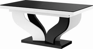 Elior Rozkładany stół czarno - biały połysk - Tutto - Stoły - miniaturka - grafika 1