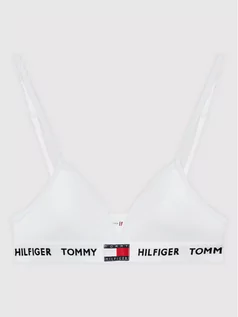 Biustonosze dla dziewczynek - Tommy Hilfiger Biustonosz Padded Triangle UG0UG00428 Biały - grafika 1