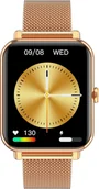 Smartwatch - Garett GRC Classic złoty stalowy - miniaturka - grafika 1