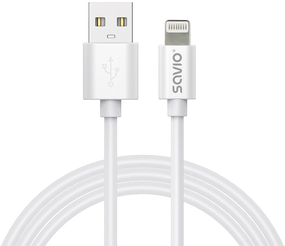 Savio CL-192 kabel USB 1 m USB A Biały