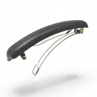 Ozdoby do włosów - Francuska spinka do włosów Szara Zapinka automatyczna - miniaturka - grafika 1