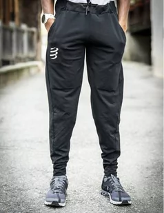 COMPRESSPORT Spodnie biegowe SEAMLESS PANTS black melange - Spodnie sportowe damskie - miniaturka - grafika 3
