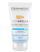 Kremy do twarzy - Dermedic Sunbrella Ultralekki krem SPF50+ skóra naczyniowa i nadreaktywna 40ml - miniaturka - grafika 1