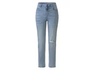 Spodnie damskie - esmara® Jeansy damskie z bawełną straight fit (Jasnoniebieski, 34/32) - miniaturka - grafika 1
