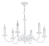 Lampy sufitowe - Lemir Asti żyrandol 6 pł. / biały matowy O2896 W6 BIA - miniaturka - grafika 1