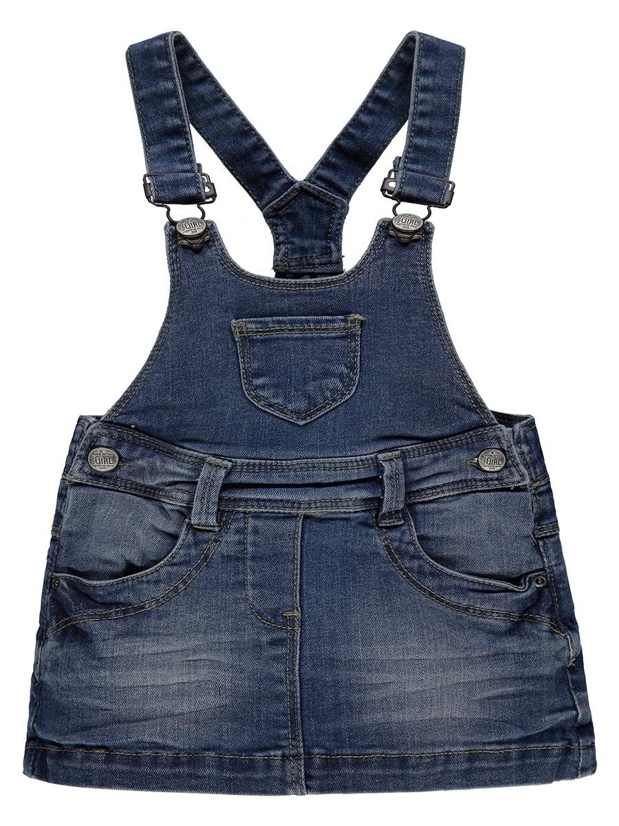 Dziewczęca jeansowa sukienka niebieska Kanz r.80