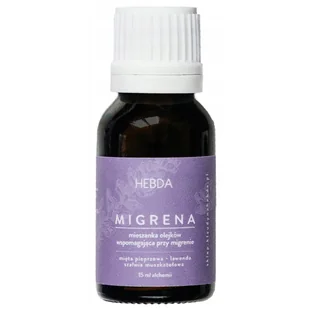 Hebda, mieszanka olejków eterycznych Migrena, 15 ml - Aromaterapia - miniaturka - grafika 1
