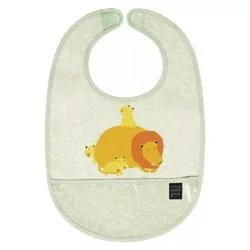 Śliniak Z Kieszonką, Bawełniany, Savanna Maison Petit Jour - Śliniaki i fartuszki - miniaturka - grafika 1