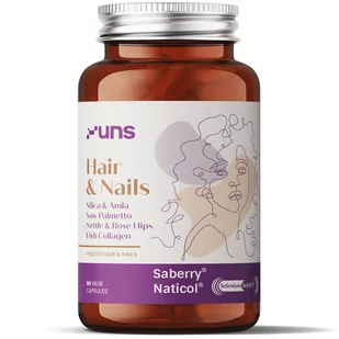 UNS Hair&amp;Nails 90vegcaps - Witaminy i minerały dla sportowców - miniaturka - grafika 1