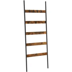 Songmics Wieszak na ręczniki drabinka LOFT - Wieszaki łazienkowe - miniaturka - grafika 1