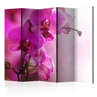 Parawany - Parawan 5-częściowy - Różowa orchidea II [Room Dividers] (rozmiar 225x172) - miniaturka - grafika 1