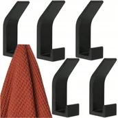 Wieszaki i stojaki - Zestaw 5 wieszaków loft OMNOS czarnych - miniaturka - grafika 1