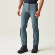 Odzież trekkingowa męska - Regatta Męskie spodnie trekkingowe Xert Stretch III Zip Off Niebieski, Rozmiar: EU62 Krótkie - miniaturka - grafika 1