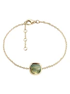 Bransoletki - Les Petites Précieuses Pozłacana bransoletka z labradorytem - miniaturka - grafika 1
